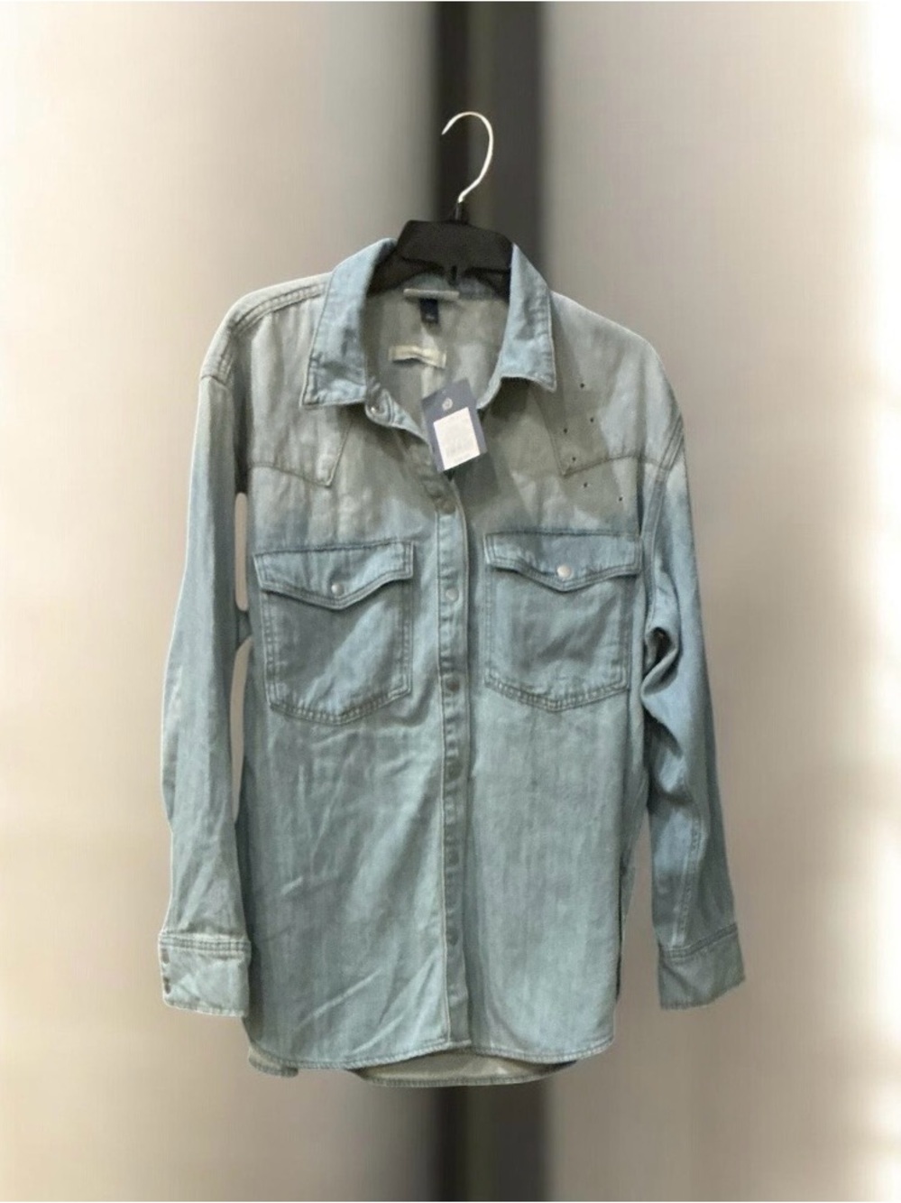 Women's Long Sleeve Star Embroidered Western Shirt Universal Thread